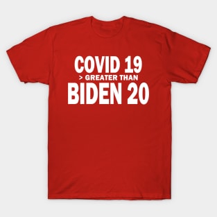 Covid19 Greater Than Biden20 T-Shirt
